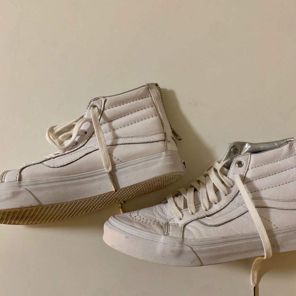 Vans Leather High Top Sneakers